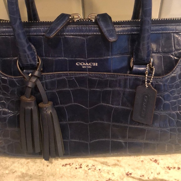 Coach Haley legacy embossed croc satchel - Picture 2 of 2